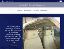 Tablet Screenshot of powellaircraftinteriors.com